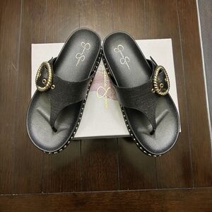 New in Box. Jessica Simpson Women Black Cymmeri Stud Sandal